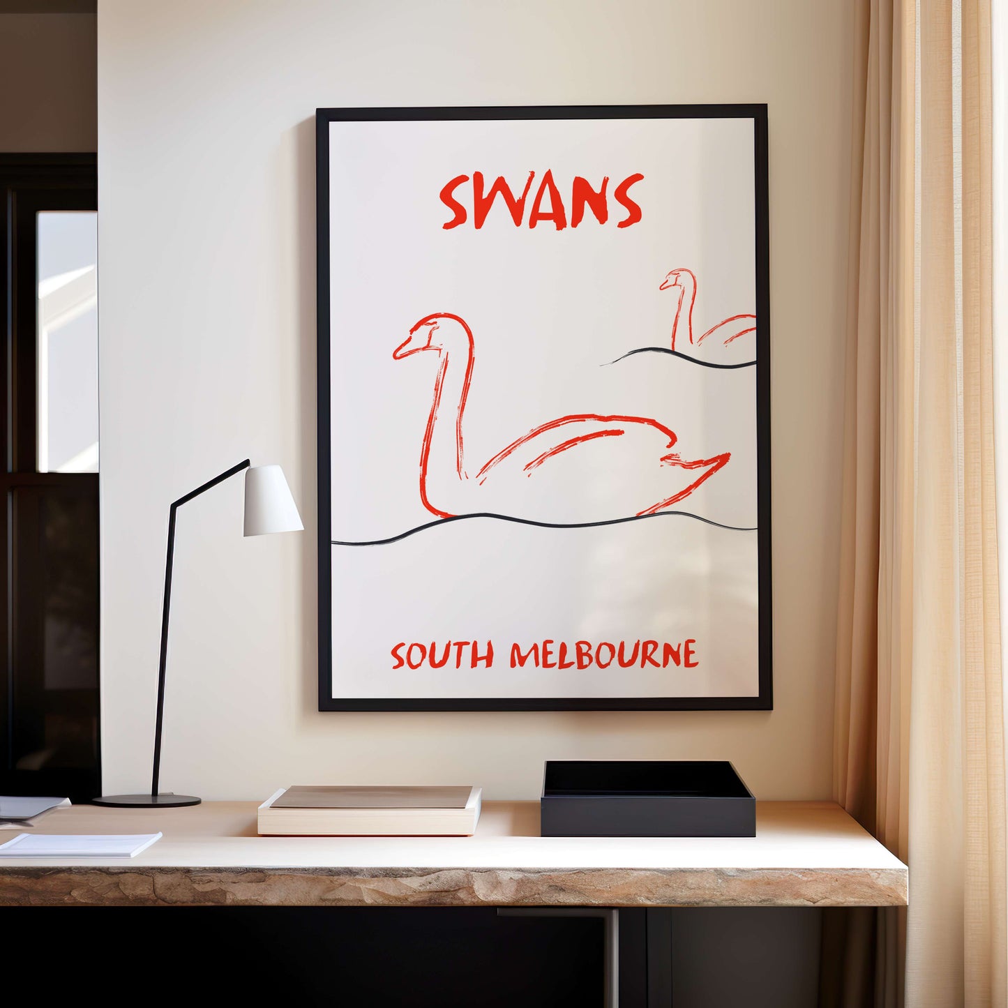 Swans in South Melbourne
